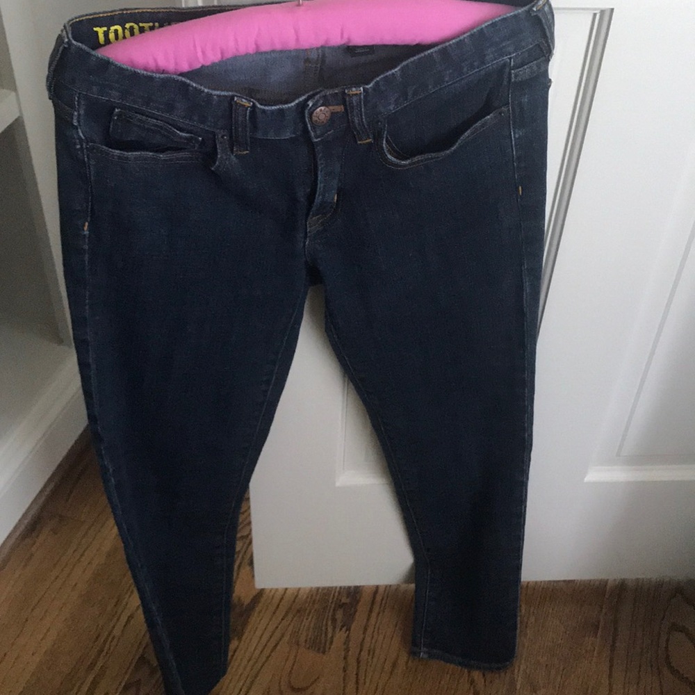 J.Crew toothpick dark wash jeans